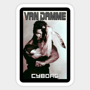 VAN DAMME, CYBORG Sticker